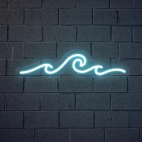Luz LED de neón ondulada para fiestas en la playa, Surf, océano, regalos de cumpleaños, dormitorio, juegos en casa, habitación, baños, decoración de pared, lámpara USB, luces de corazón - details 4