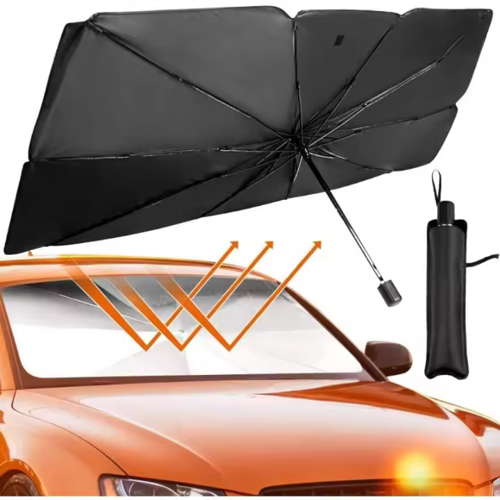 Car Windshield Sun Shade Umbrella Foldable Car Umbrella Sunshade Cover for Windshield Sun UV Protection Umbrella - 1