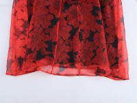 OUWU-Vestidos minimalistas sueltos coloridos para mujer, cuello cuadrado, sin mangas, cintura alta, temperamento, vestido femenino - details 6