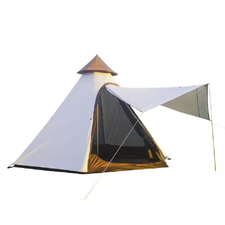 Carpa Teepee de Doble Capa Impermeable Tamaño 12'x10'x8' Resistente al Viento hasta 30km/h - 1