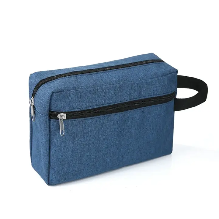 Bolsa de maquillaje de alta calidad para hombre, bolsa de aseo de viaje Oxford, organizador, bolsa de lavado impermeable para mujer, bolso, estuche de cosméticos - 1