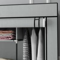 Armario de Tela Portátil para Dormitorio 10 Compartimentos, 2 Varillas Colgantes, 4 Cajones de Tela - details 6