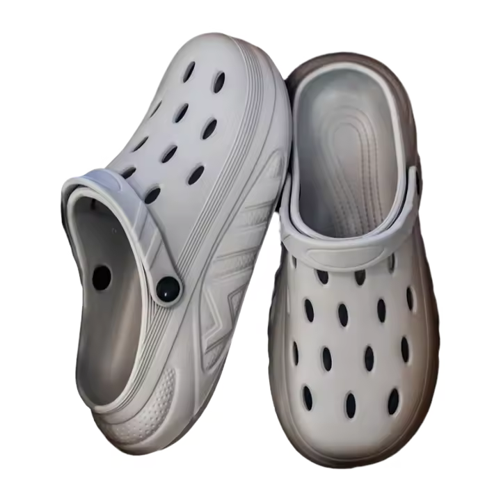 Zapatillas De Hombre Para El Jardín Y La Playa Zapatos De Comodidad Con Suela Gruesa Sandalias De Casa Exterior Clogs EVA Medio Tacón Estilo Sólido - 1