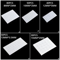 KAK-almohadillas de silicona anticolisión para muebles, 30-80 piezas amortiguador autoadhesivo para puerta de armario, herrajes protectores para muebles - details 0