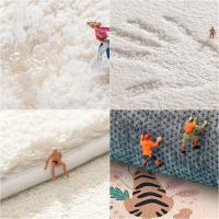 Alfombras suaves y esponjosas para mesita de noche, alfombra de flores nórdicas para habitación de niños, dormitorio, baño, sala de estar, antideslizante, decoración del hogar, alfombra de piso larga - details 0