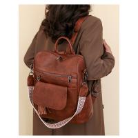 Mochila de cuero para mujer, diseño de moda, bolsos de hombro para mujer, mochila de viaje - details 2