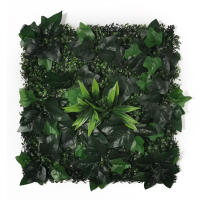 Decoración del hogar planta Artificial pared césped planta eucalipto rosa césped Panel valla cubierta decoración hogar 50*50CM - details 3