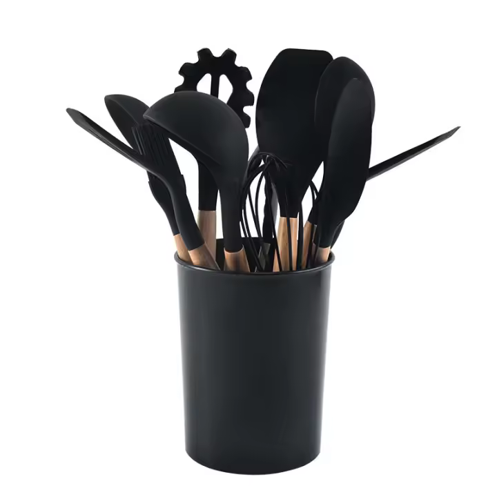 Juego de Utensilios de Cocina de Silicona de 12 Piezas No Pegajoso, Fácil de Limpiar - 1