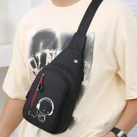 Bolso de pecho Simple Glow para hombre, bolso cruzado de nailon multifuncional de gran capacidad, bolso de hombro impermeable para viaje y ciclismo - details 16