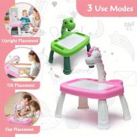 Mesa de Proyección para Niños en Forma de Pony Tablero de Dibujo de Graffiti Eléctrico con Música - details 4