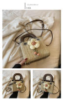 Bolso de Paja Tejido de Verano Diseño de Nicho de Alta Gama Bolso Cruzado de Mano Popular - details 10