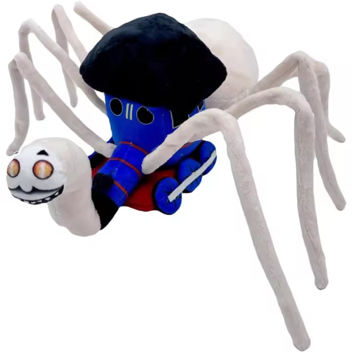 Tren Charles juguete de peluche Spider Train regalos de cumpleaños rellenos para niños, muñeca de tren Hell Charles Spider, forma Charles Hell, animal relleno de araña de juguete de tren, blanco - 1