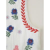 BUNO-Chaleco con bordado Floral geométrico para mujer, Top corto sin mangas de estilo Pastoral, prendas de vestir exteriores, novedad de 2025 - details 6
