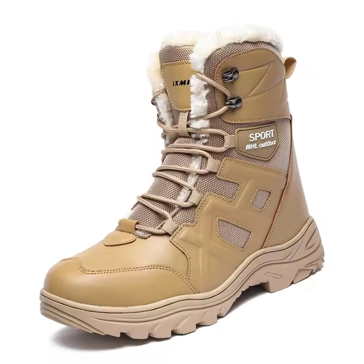Botas de algodón de gran tamaño, zapatos de algodón gruesos y cálidos - 1