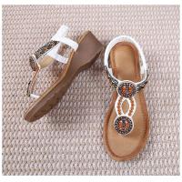 Sandalia de Cuña Mujer 2025 Boho Chic con Cristales - Plataforma Cómoda para Playa, Fiesta y Diario, Zapatos de Verano Elegantes Moda Primavera-Verano - details 21