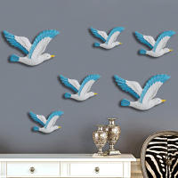 Estilo Mediterráneo resina gaviota pájaro pájaro pájaro marino decoración creativa Fondo pared colgante decoración del hogar Varios opcionales - details 7