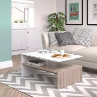 Mesa de sofá, mesa de centro, mesa central, diseño moderno, estilo artístico, medidas: 90 x 60 cm - details 1