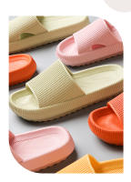 Zapatillas suaves de verano a la moda para mujer, plataforma gruesa para baño, hogar, antideslizantes para interiores, toboganes con cojín de nube para mujer - details 5