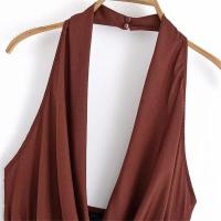 Vestido corto sexy con escote en V profundo y diseño sin espalda, estilo francés 2025, ropa de verano para mujer. - details 13