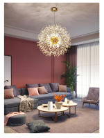 Candelabro rojo de red, lámpara de cristal minimalista moderna para dormitorio, iluminación de lujo para sala de estar y comedor, tienda de ropa - details 7