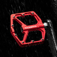 ROCKBROS-pedales de bicicleta ultraligeros, rodamientos de sellado, aleación de aluminio, para carretera, plataforma plana, accesorios para piezas de bicicleta - details 6