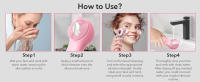 how to use face cleanser brush