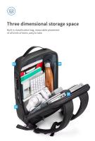 Nuevo Mochilas Escola antirrobo con carga USB, mochila impermeable para ordenador portátil para hombre - details 4