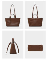 Bolso de cuero genuino para mujer, bolso de hombro para axilas, bolso de cuero de vaca, bolso de piel suave Retro - details 19