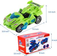 Transformador de Coche con Luces y Música, Dinosaurio, Juguetes Infantiles, Regalos - details 17