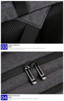 De Vie LExpandable con USB para hombre, bolso de mano aprobado por vuelo para aviones, resistente al agua, duradero, 17 pulgadas, 2025 40 - details 15