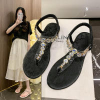 Sandalias de mujer de gran tamaño con diamantes de imitación nuevas de verano - details 30