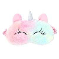 Máscara para dormir de dibujos animados de unicornio para fiesta, regalo para niños, vendas bonitas, banda para los ojos para dormir, parche para el descanso de sombra - details 0