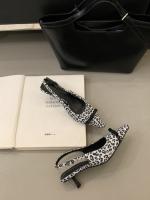 Impresionante Belleza Francés Sandalias de Tacón Alto con Estampado de Leopardo Zapatos de Mujer - details 25
