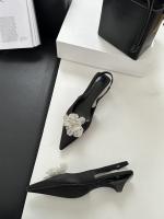 Nuevas Sandalias de Flores con Diamantes de Imitación Estilo de Hada, Viento, Tacón Grueso, Bolsa, Cabeza, Zapatos Individuales Vacíos - details 35