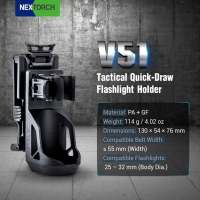 Linterna Nextorch V51 con Soporte de Dibujo Rápido Compatible con Cinturones de 55mm de Ancho o Menos Rotación de 360º Bloqueo Innovador Resistente al Desgaste Material PA + GF - details 7