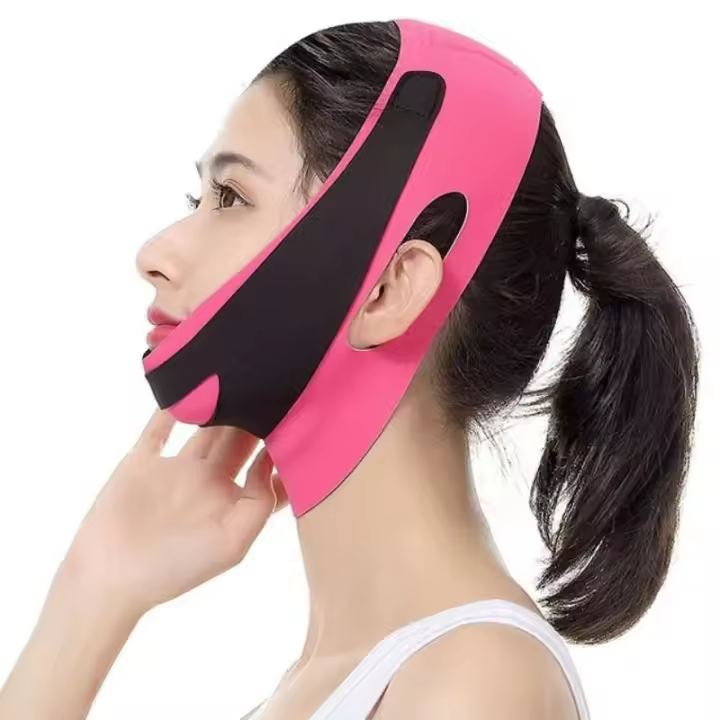 Mascarilla de silicona con forma de línea en V, elástica, vende adelgazante, mejilla, púa, cuello, cinturón facial delgado - 1