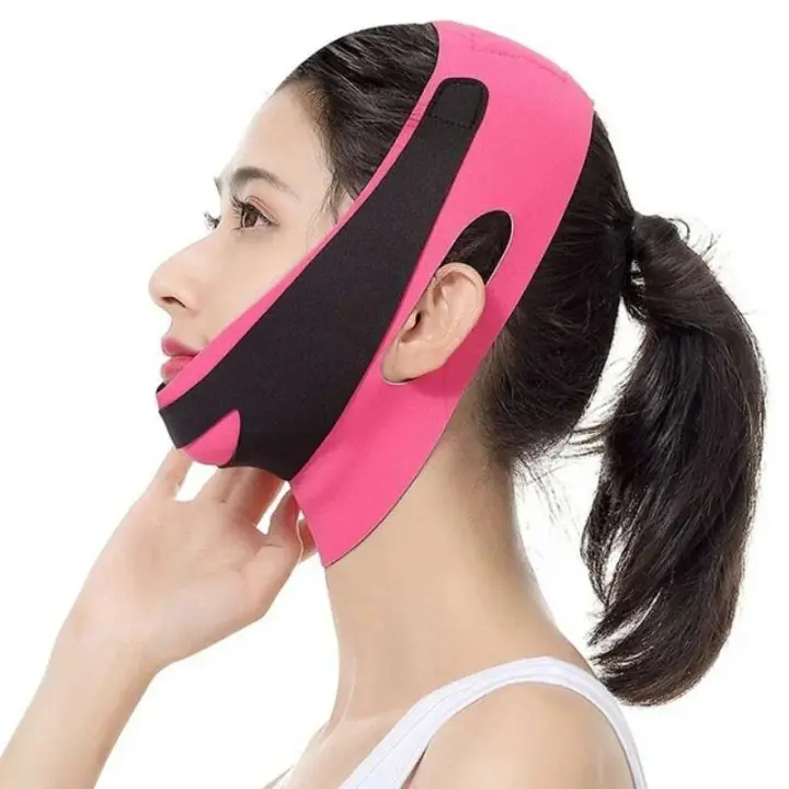 Mascarilla de silicona con forma de línea en V, elástica, vende adelgazante, mejilla, púa, cuello, cinturón facial delgado - 1