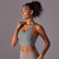Sujetador Deportivo de Una Pieza sin Costuras A Prueba de Golpes para Yoga, Correr, Fitness - details 46