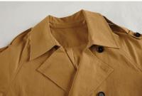 Chaqueta cortavientos informal de manga larga para mujer, ropa holgada de longitud media, 2024 - details 2