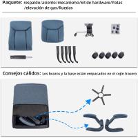 Silla de Oficina Ergonómica Giratoria con Brazo Ajustable Cómoda para Juegos en Casa o Oficina - details 19
