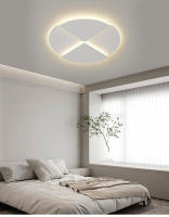 LEFAN-Luz LED de techo minimalista para sala de estar, lámpara principal de 50CM con rejilla blanca para dormitorio, moderna y minimalista - details 9