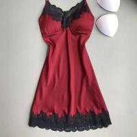 Ropa interior de seda, fragmentos de Ence, mini vestido de noche con tirantes exquisitos, sin tapete en el pecho, pijamas de mujer - details 10