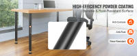 SucceBuy Patas de escritorio ajustables de 711,2 mm, patas de muebles de mesa de acero resistente, juego de 4 para bricolaje, capacidad de carga de 544,3 kg, fácil instalación con copas ajustables para pies, negro - details 3
