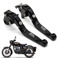 For Royal Enfield Classic 500 Scram 411 Thunderbird X 350 Bullet 350 Motorcycle Adjustable Brake Clutch Levers CNC Handle Lever - details 0