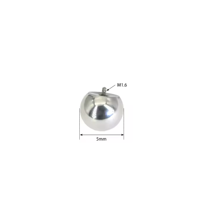 Bola de Perforación de Acero Quirúrgico Universal PA Anillo Grande 5-14mm para DIY Reemplazo de Punción Accesorio de Joyería Corporal de Metal Marca Starbeauty Hecho en China - 1