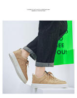 Zapatos para caminar con suela de plataforma para hombre, calzado para monopatín, cómodas zapatillas de tenis a la moda para hombre, Color sólido - details 7