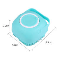 Cepillo de baño de silicona suave para perros y gatos, limpieza de aseo, ducha - details 2