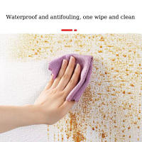 Pegatina de Pared de Espuma Impermeable Engrosada 3D Color Sólido Autoadhesiva Renovación de Pared - details 5