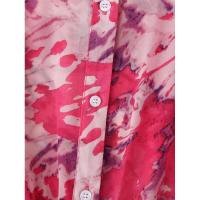Vestido de Chiffon Adelgazante con Cuello Alto y Estampado de Cinturón - details 4