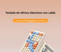 Langtu L98 teclado de tres modos de alto valor RGB con cable juego competitivo oficina escribiendo película inalámbrica teclado silencioso - details 0